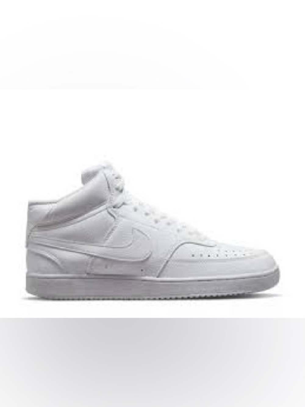 Nike White Mid-Top Leather Sneakers